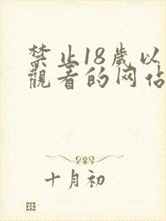 禁止18岁以下观看的网站