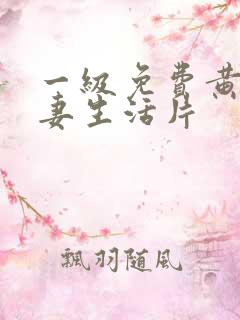 一级免费黄色夫妻生活片