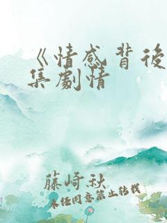 《情感背后》分集剧情