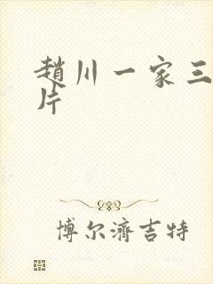 赵川一家三口照片