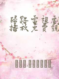 归路电视剧全集播放免费观看