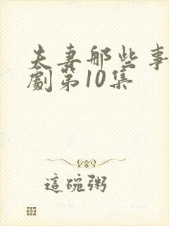 夫妻那些事电视剧第10集