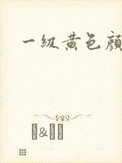 一级黄色颜情片