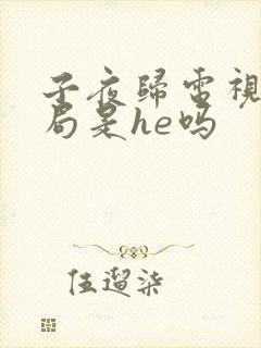 子夜归电视剧结局是he吗