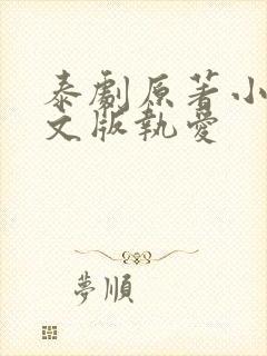 泰剧原著小说中文版执爱