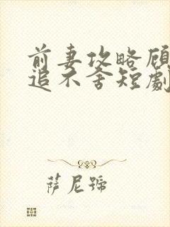 前妻攻略顾总狂追不舍短剧