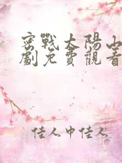 密战太阳山电视剧免费观看