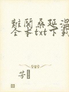 难哄桑延温以凡全本txt下载