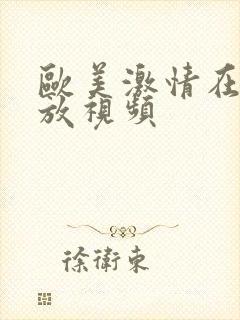 欧美激情在线播放视频