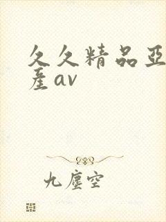 久久精品亚洲国产av