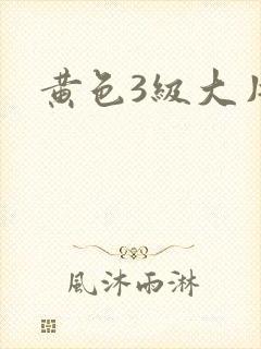 黄色3级大片
