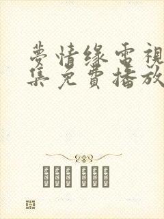 梦情缘电视剧全集免费播放