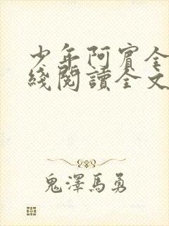 少年阿宾全文在线阅读全文免费阅读最新