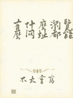 有什么浏览器什么网址都能打开的