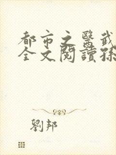 都市之医武风流全文阅读孙哲