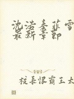 沈浩秦菲雪小说最新章节