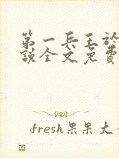 第一兵王于枫小说全文免费阅读