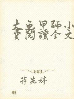 大龟甲师小说免费阅读全文