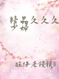 精品久久久人妻少妇