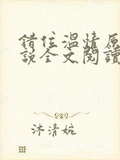 错位温情原著小说全文阅读