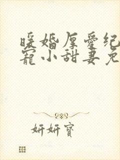 暖婚厚爱纪总独宠小甜妻免费阅读