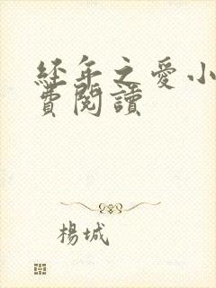 经年之爱小说免费阅读