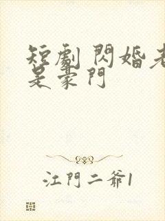 短剧 闪婚老公是豪门