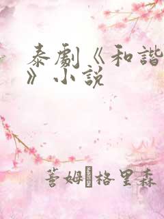 泰剧《和谐秘密》小说