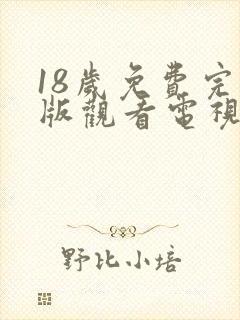 18岁免费完整版观看电视剧