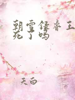 朝雪录睿王真的死了吗