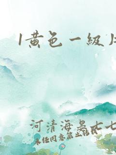 1黄色一级片