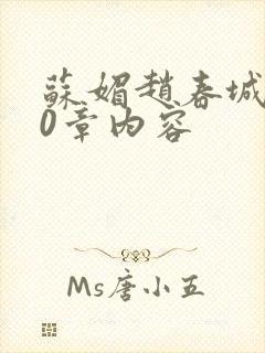 苏媚赵春城150章内容