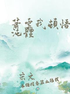 萧云我顿悟了混沌体