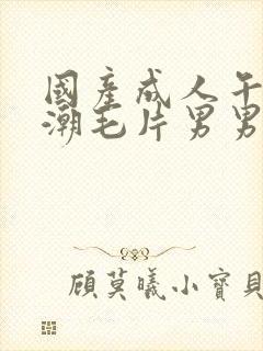 国产成人午夜高潮毛片男男爱