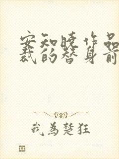 安知晓作品:总裁的替身前妻完整txt下载