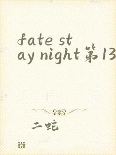 fate stay night第13集原版