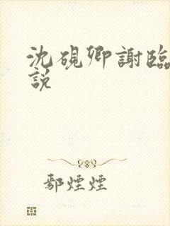 沈砚卿谢临风小说