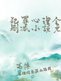 犯罪心理全文无删减小说免费阅读