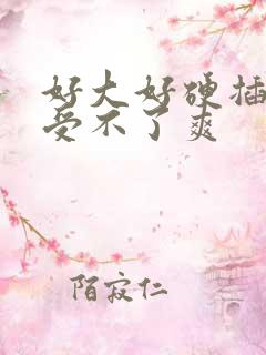 好大好硬插进来受不了爽