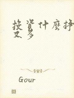 投资什么挣钱快又多