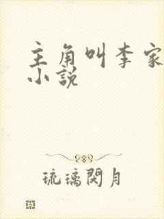 主角叫李家豪的小说