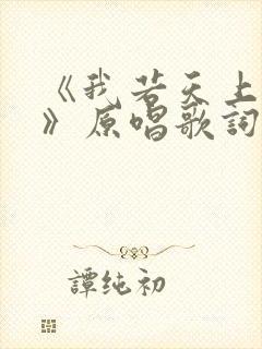 《我若天上的云》原唱歌词