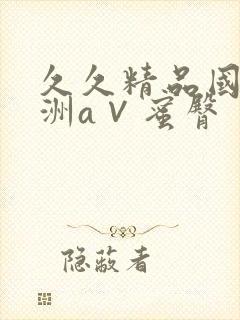 久久精品国产亚洲a∨蜜臀