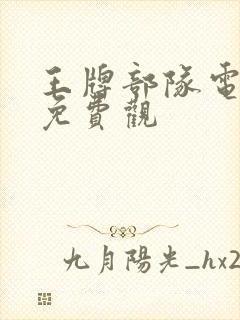 王牌部队电视剧免费观