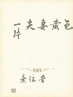 一夫妻黄色录像片