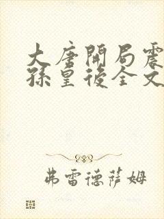 大唐开局震惊长孙皇后全文阅读免费