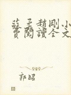 苏柔赵刚小说免费阅读全文