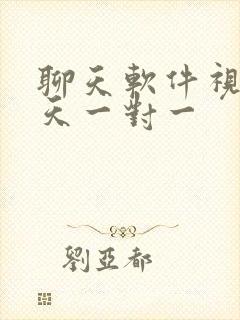 聊天软件视频聊天一对一