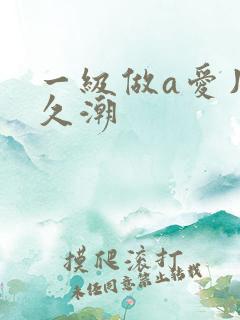 一级做a爱片久久潮