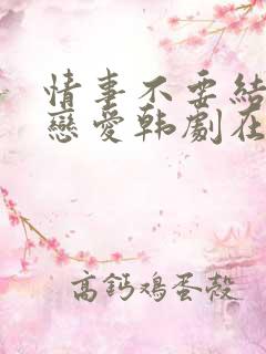 情事不要结婚要恋爱韩剧在线观看